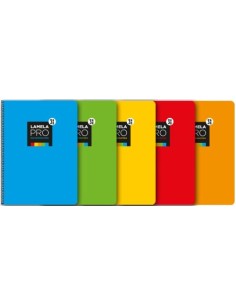 PACK 5 CUADERNO ESPIRAL Fº 100H 90G 3MM CUADROVIA TEXTRAD